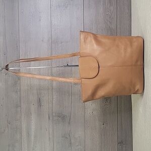 Vintage Hobo International Brown Leather Shoulder Bag